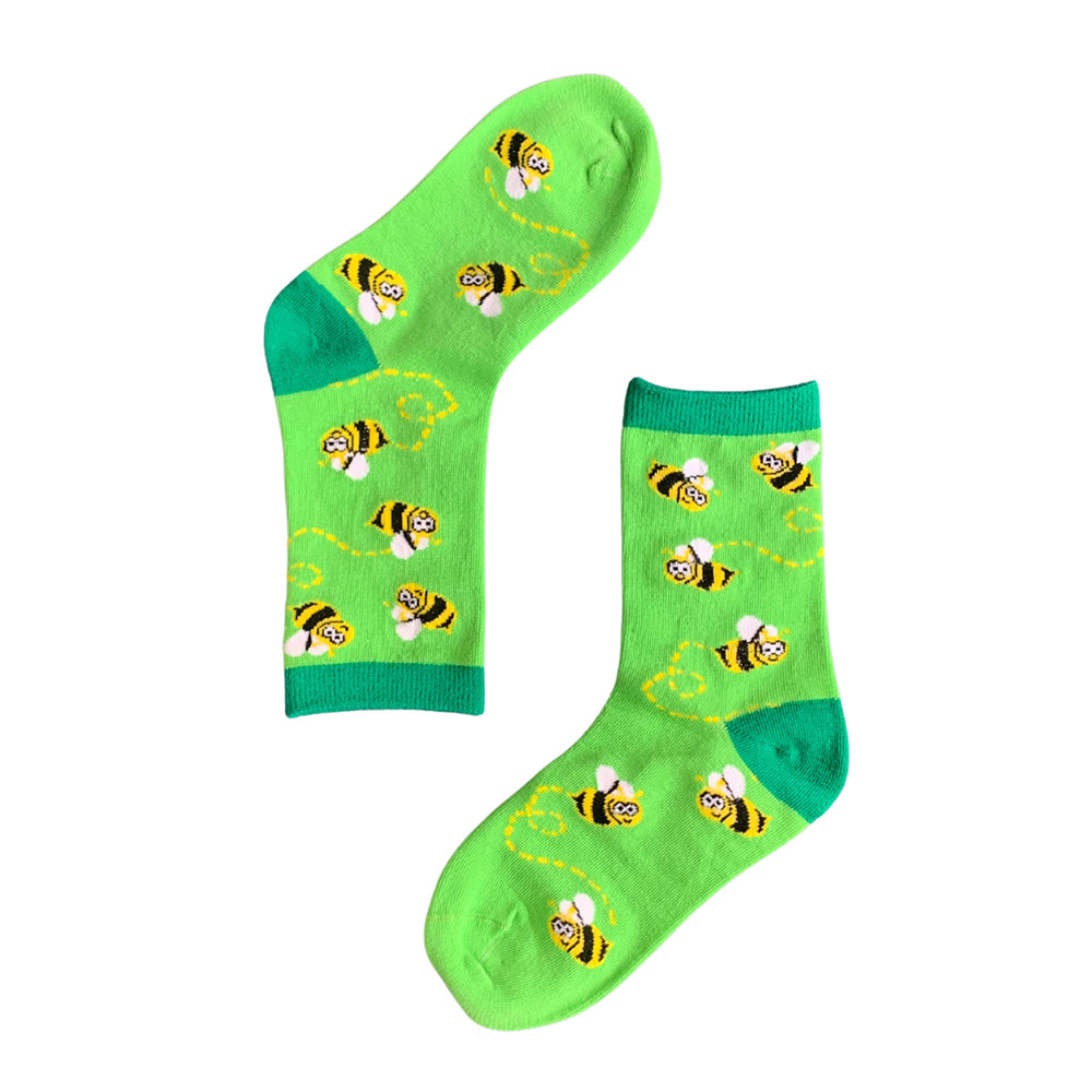 Sole Mate Kids Socks - Bee Green