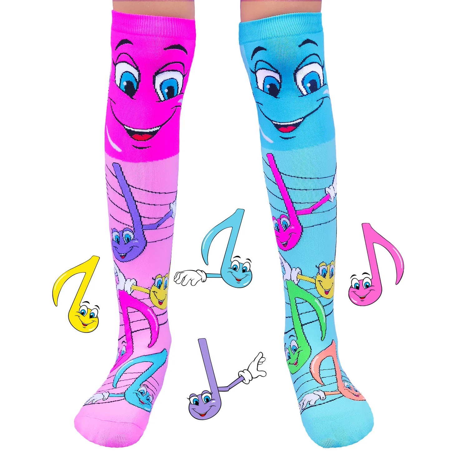 Mad Mia Socks Music Notes One Size Fits All