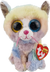 TY Beanie Boo Medium Heather Pastel Rainbow Cat