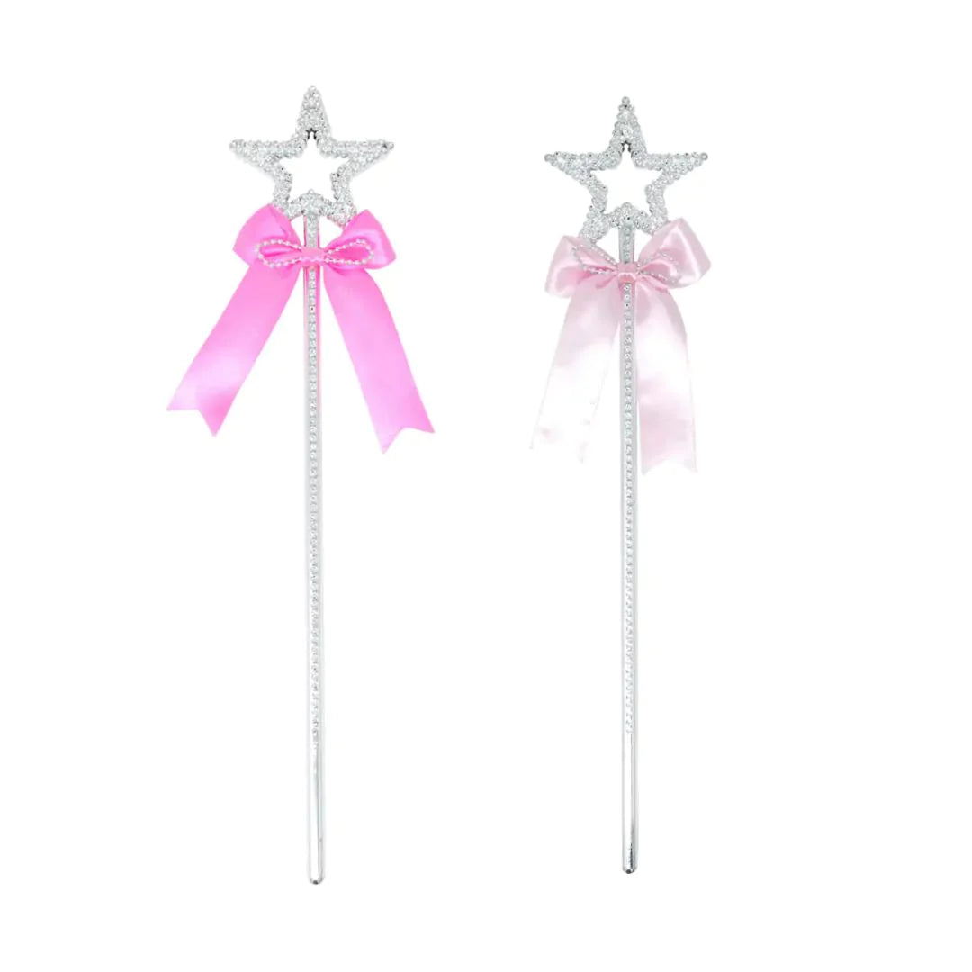 Pink Poppy Ballerina Wand with Pink Bow