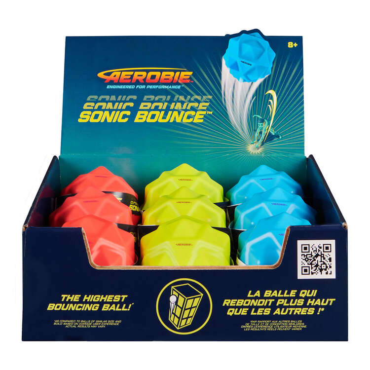 Aerobie Sonic Bounce Ball asst Colours