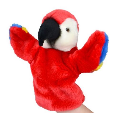 Hand Puppet Red Parrot Lil Friends