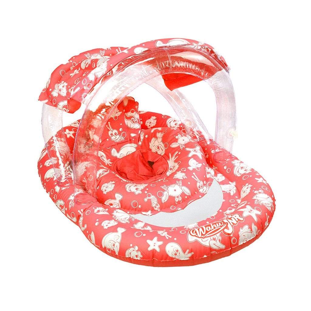 Wahu Jnr Ring with Seat and Canopy Red (6-24m up to 15kg)