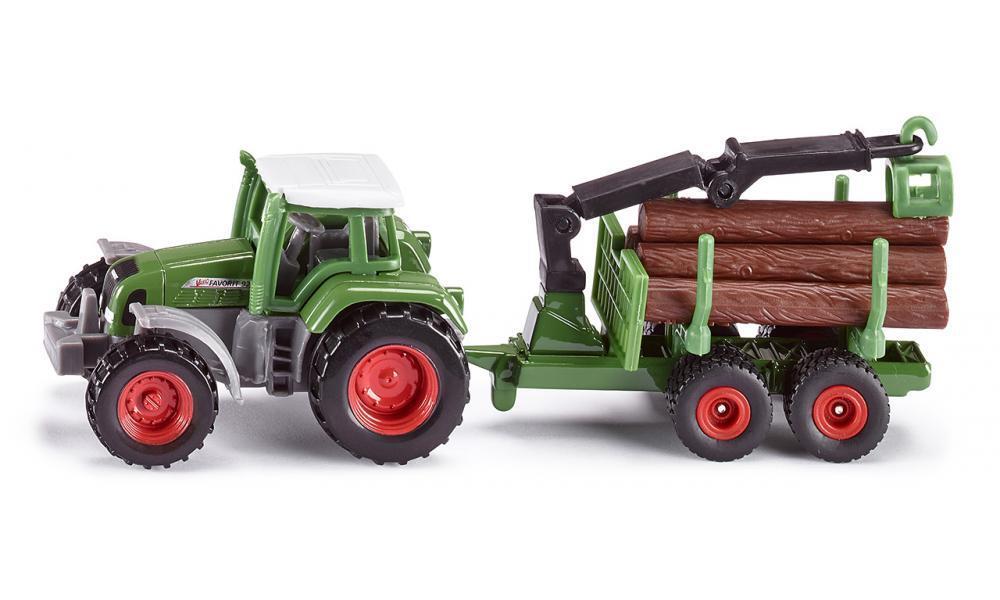 Siku 1645 Tractor with Forestry Trailer