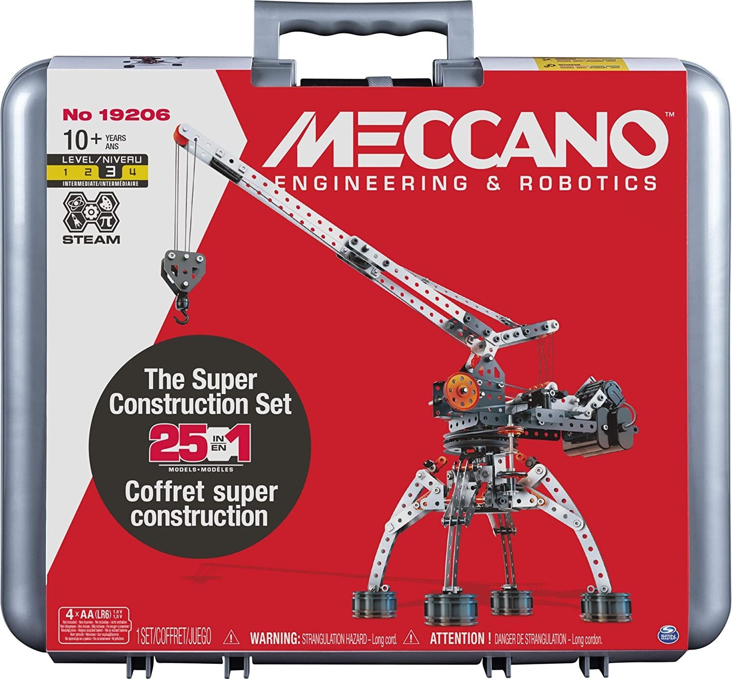 Meccano Super Construction Set in Case