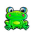 Shoe Charm - Green Frog