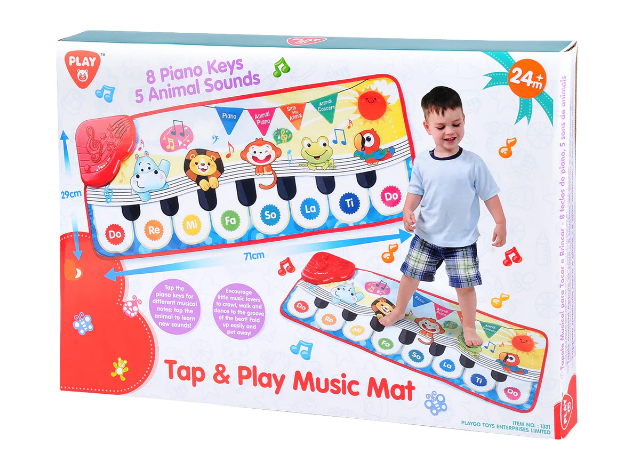 PLAYGO TOYS ENT. LTD.  Tap & Play Music Mat Requires 3xAA Batteries