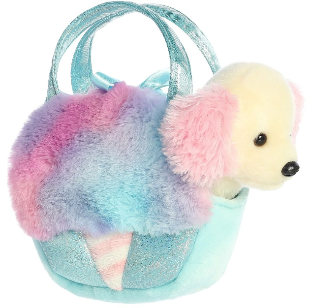 Fancy Pals Spaniel in Blue Cotton Candy Bag