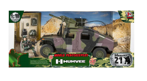 World Peacekeepers 1/18 Camo Humvee with Figure