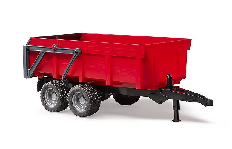 Bruder 02211 1/16 Tipping Trailer Dual Axle with Auto Tailgate Red