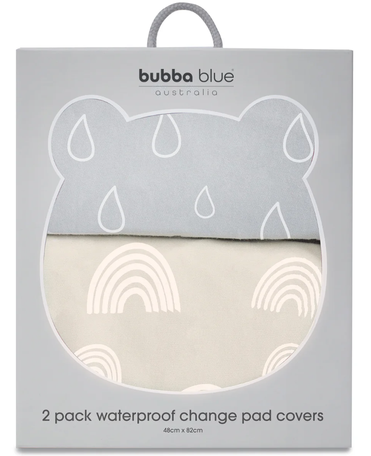Bubba Blue Nordic Change Pad Cover Grey and Sand