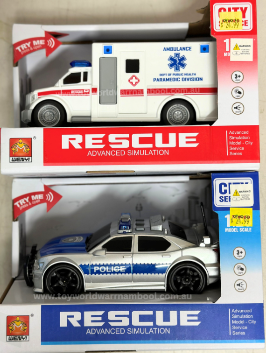 City Service Light & Sound Police or Ambulance Vehicle Asst