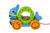 Tooky Toy Pull Along Rolling Dolphin with Beads