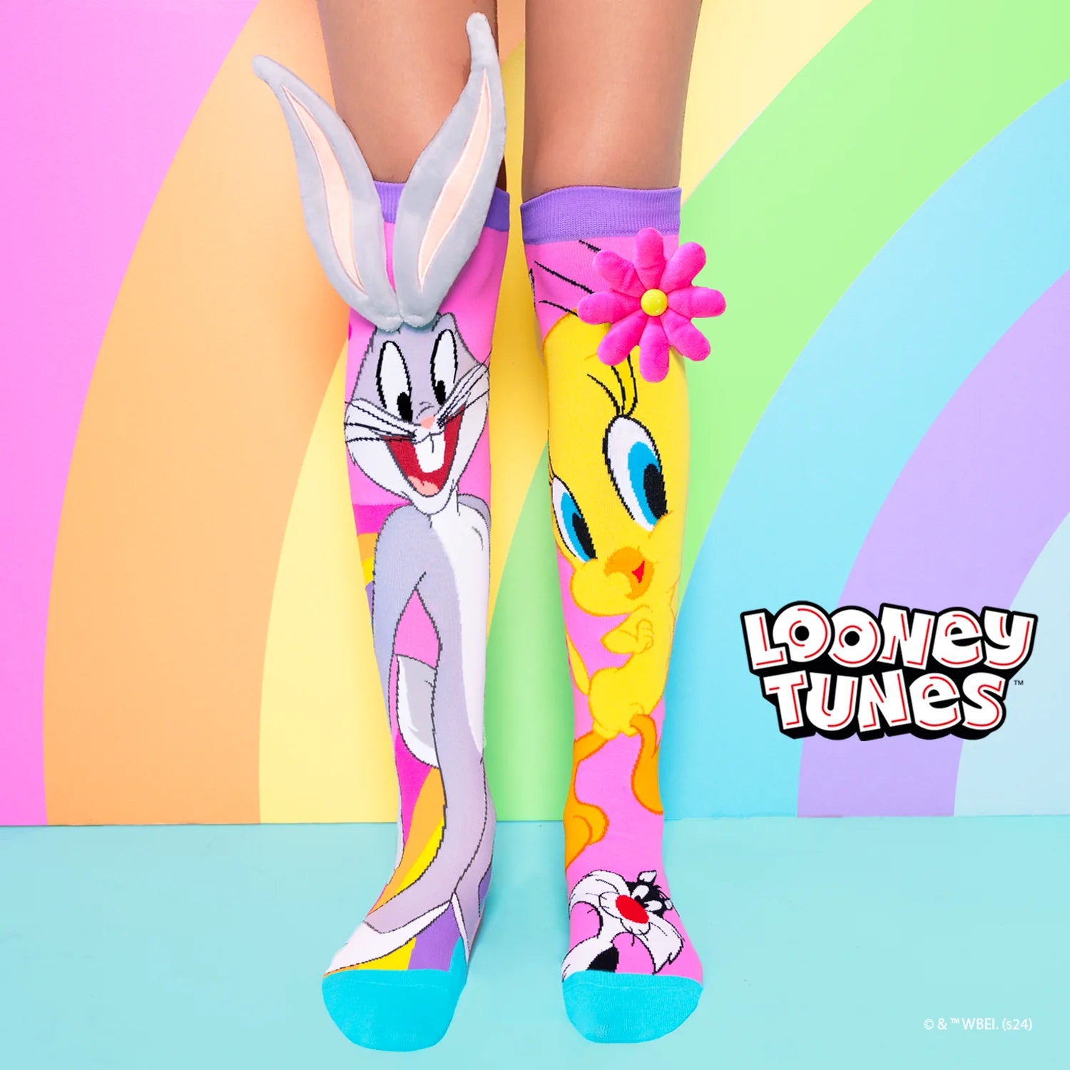 Mad Mia Socks Tweety and Bugs Bunny One Size Fits All
