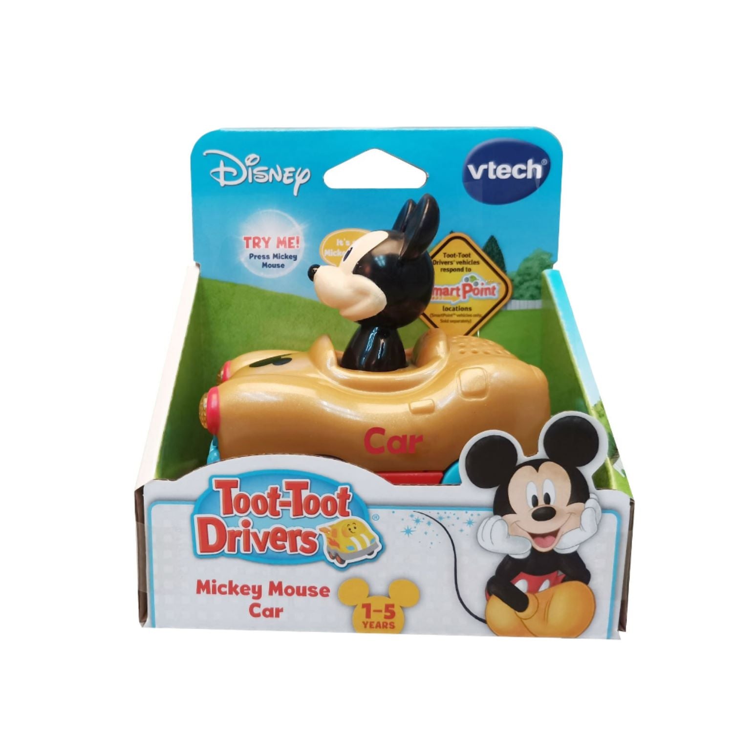 Vtech Toot Toot Disney Vehicles Mickey Mouse Gold Car