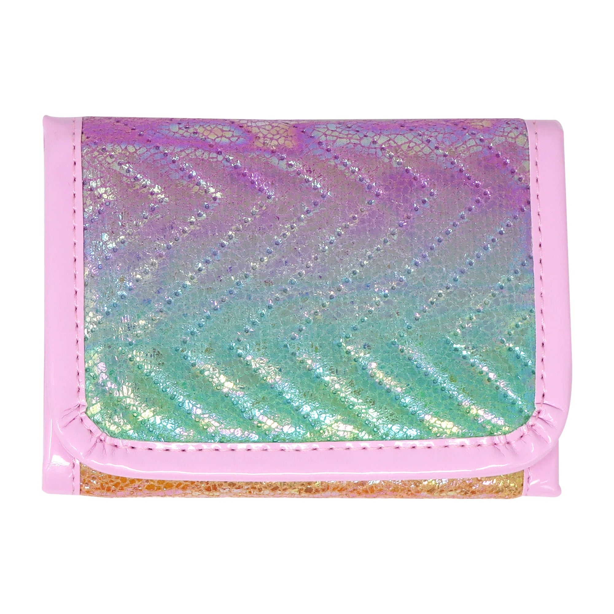 Pink Poppy Unicorn Dreamer Quilted Rainbow Wallet