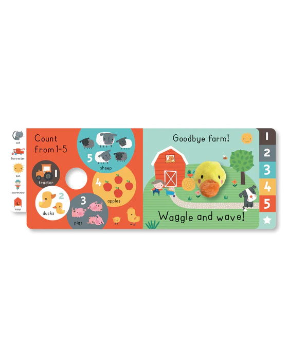Waggle and Wave! Farm Numbers Board Book
