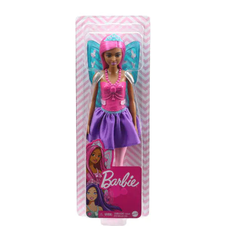 Barbie Dreamtopia Fairy Doll Pink Hair Green Crown Green Wings
