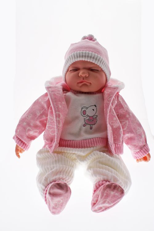 Baby Doll Mia Pink Sleeping Mouse Outfit