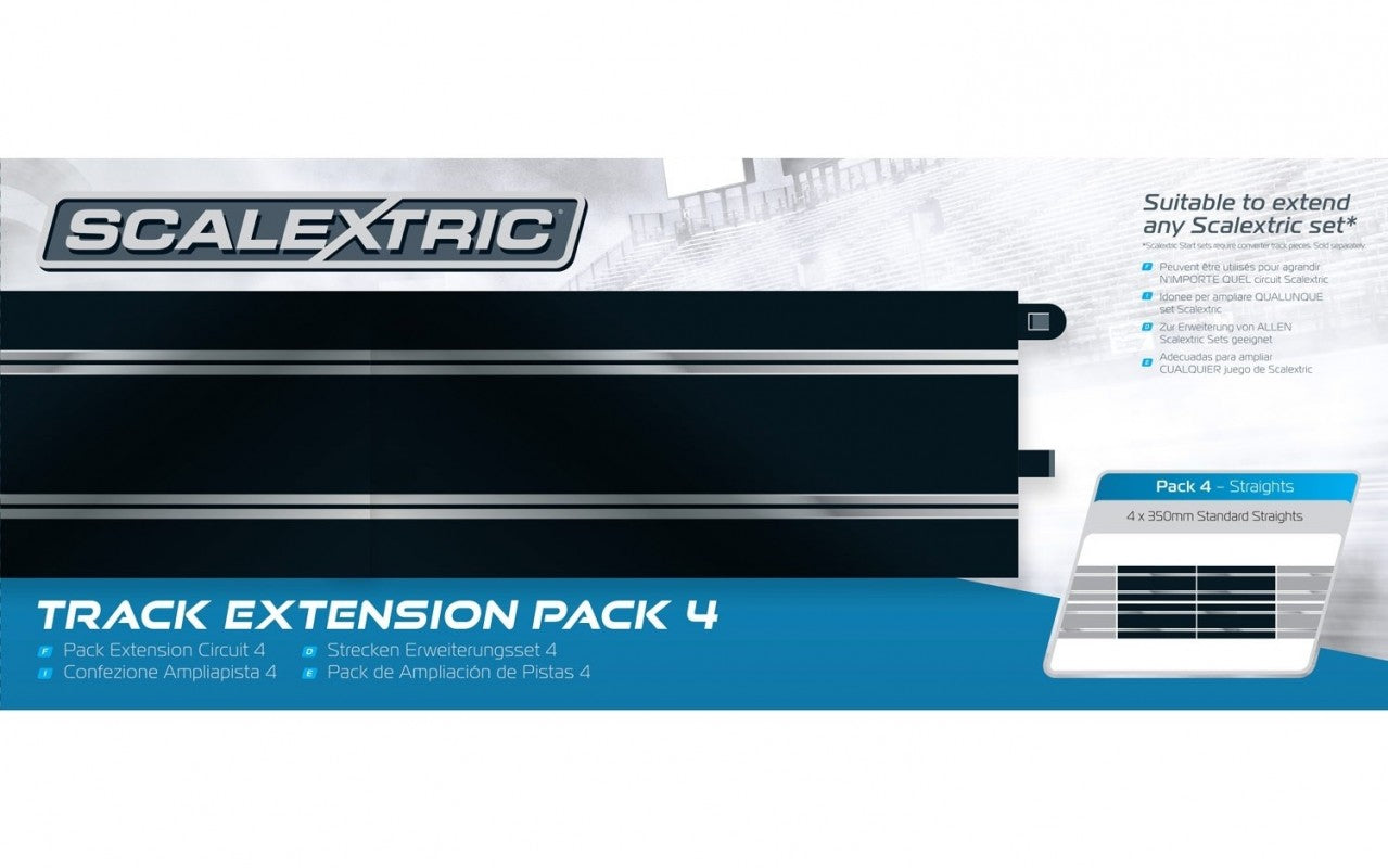Scalextric Extension Pack 4 X Straight Track