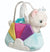 Fancy Pals White Princess Cat in Blue Bag with Cloud
