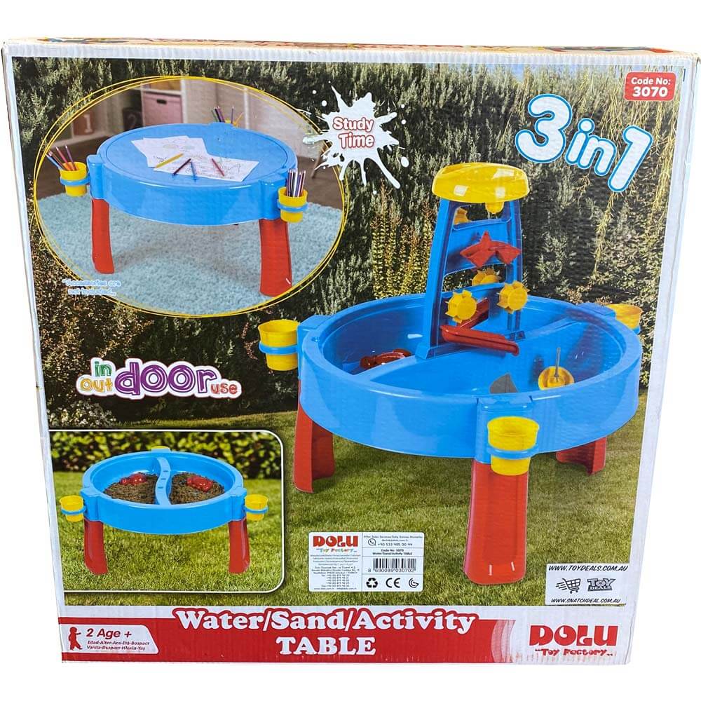 Dolu Sand and Water Activity Table 3 in 1