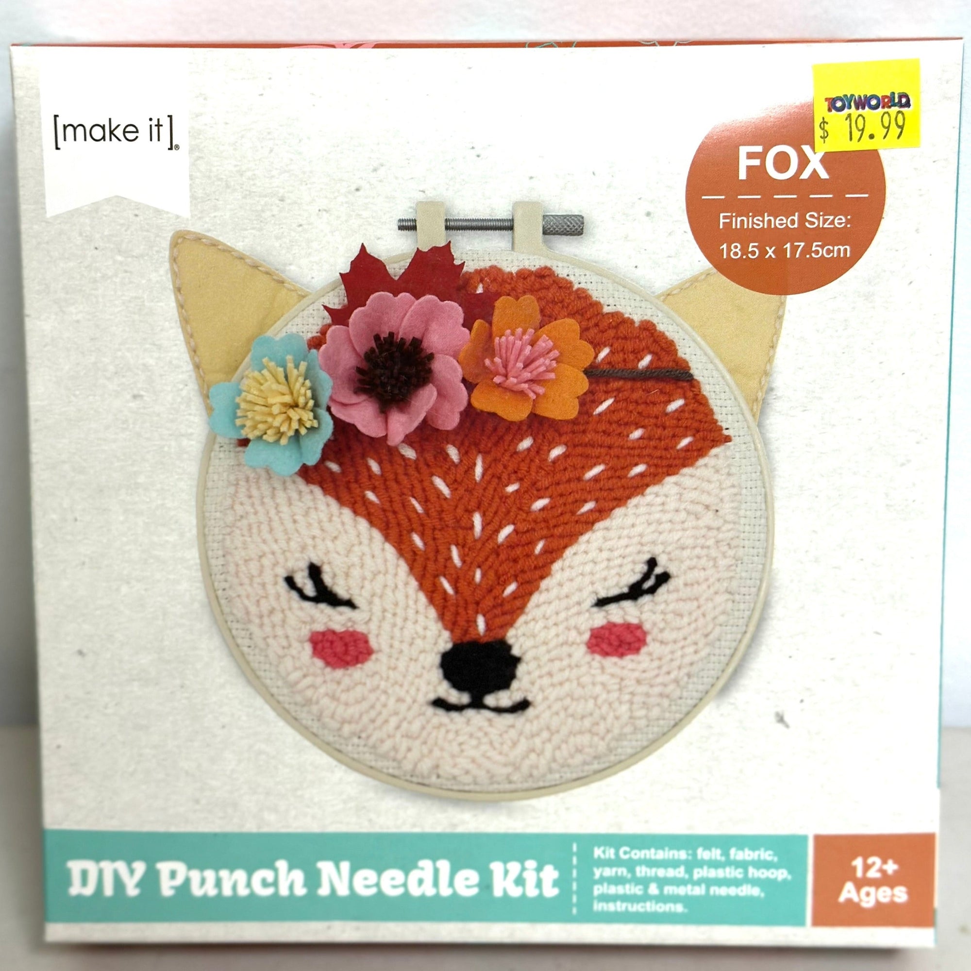 Make It DIY Punch Needle Kit Fox