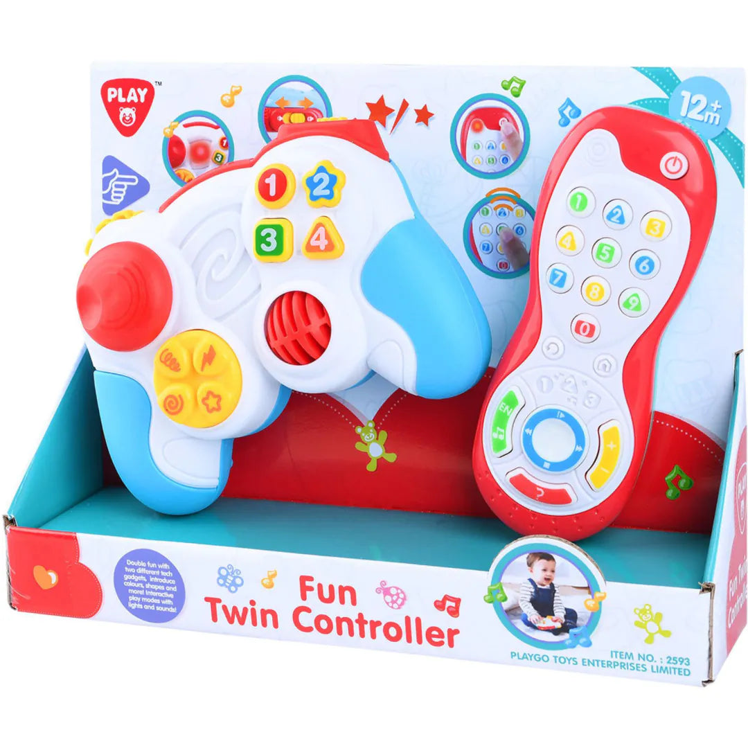 PLAYGO TOYS ENT. LTD. Fun Twin Controller 4 x AAA demo batteries included