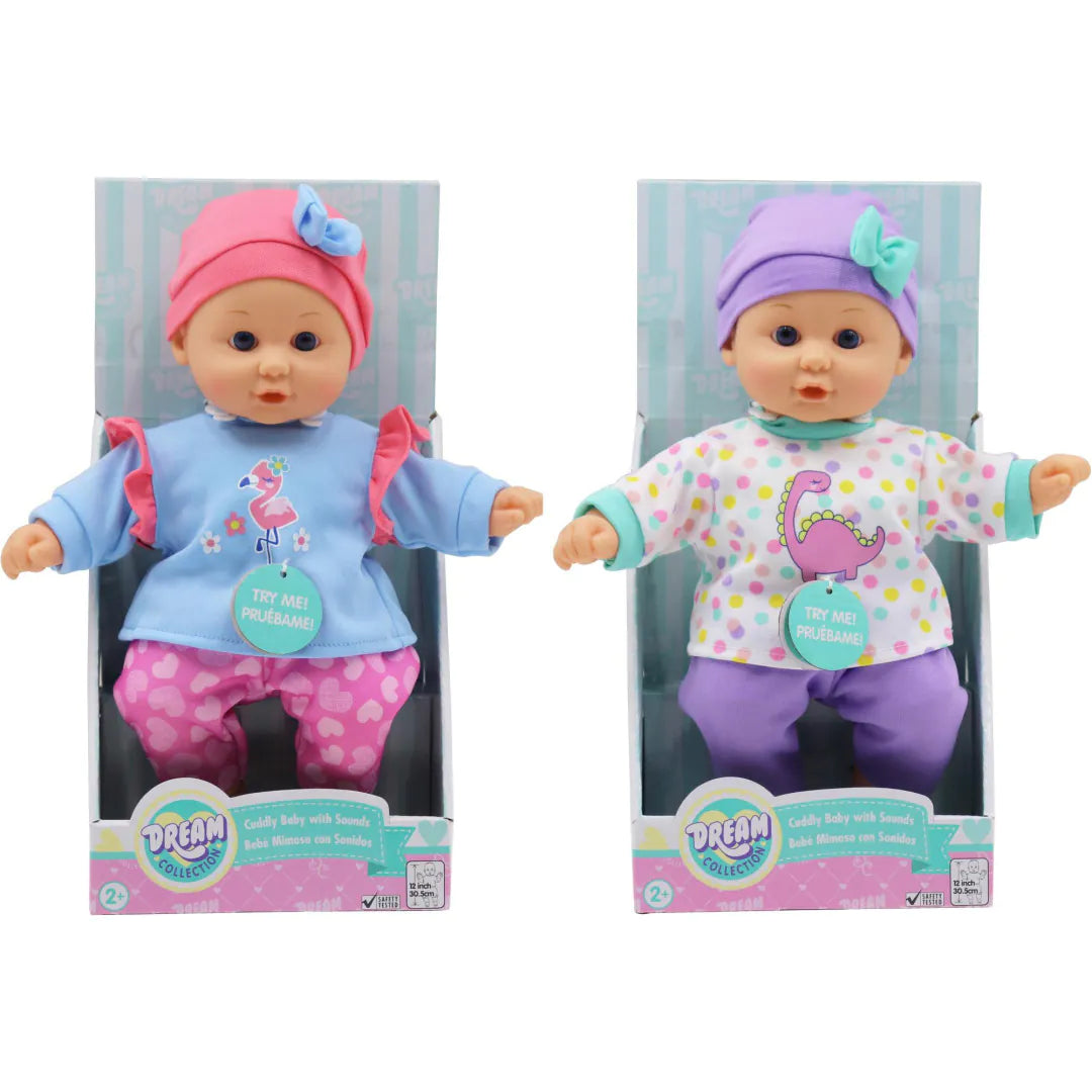 GIGO 12" Dream Collection Baby Babbler Dolls with 20 Sounds Assorted