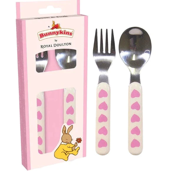 Bunnykins Sweethearts Spoon and Fork Set