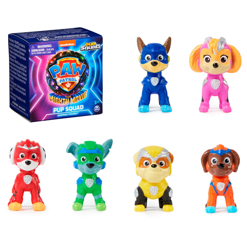 Paw Patrol The Mighty Movie Pup Squad Surprise Figure Chase