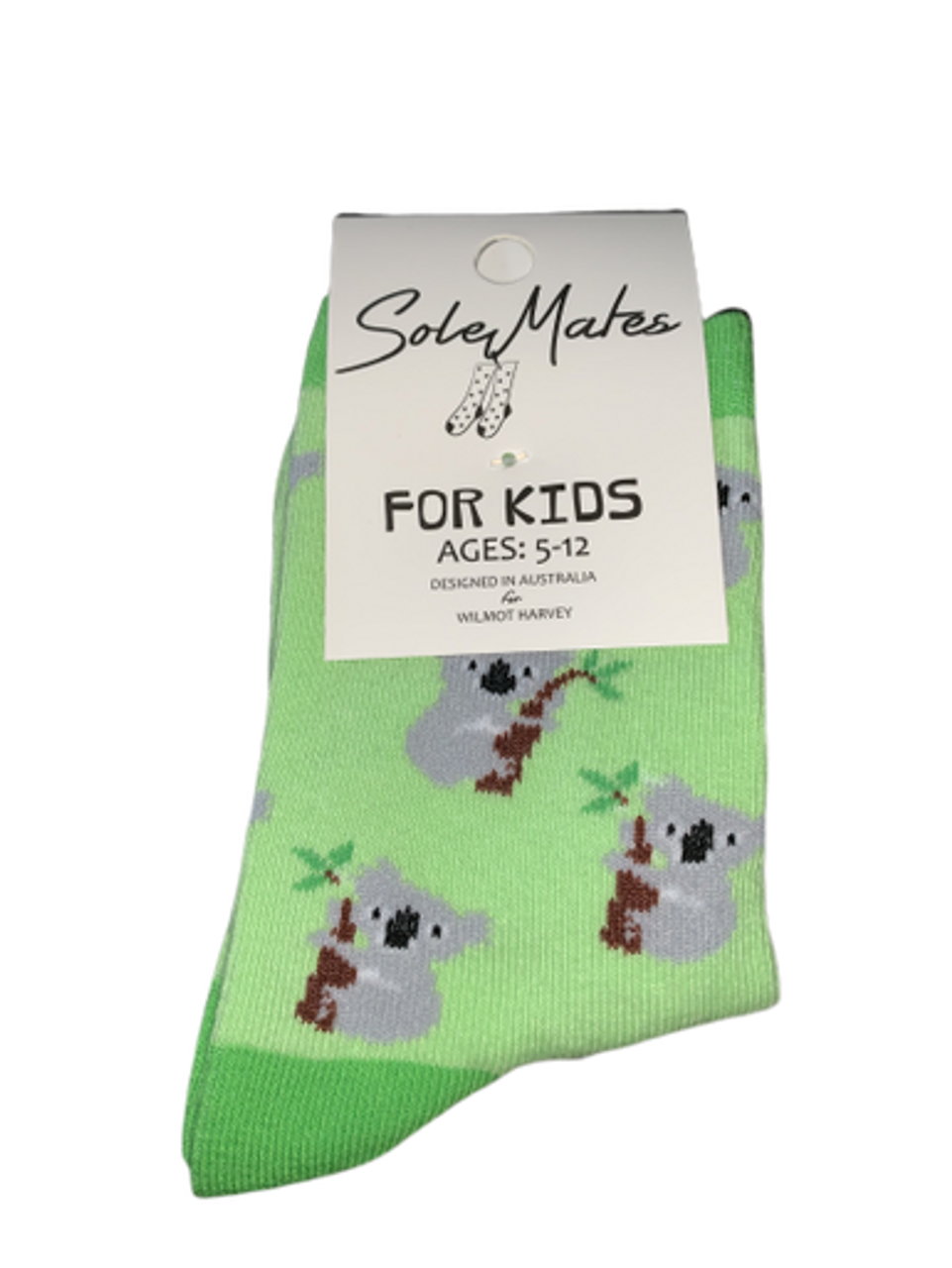 Sole Mate Kids Socks - Koala Green
