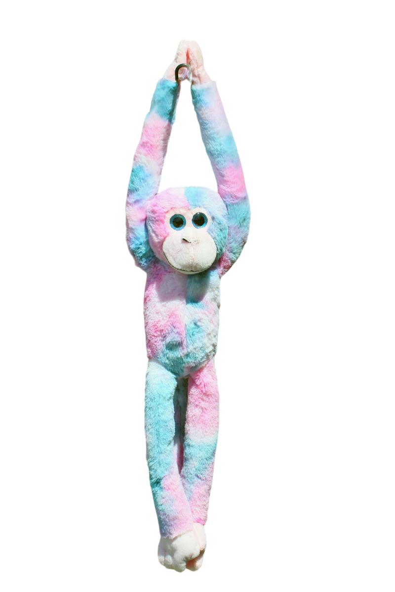 Hanging Monkey Pink Pastel Multi ELISE