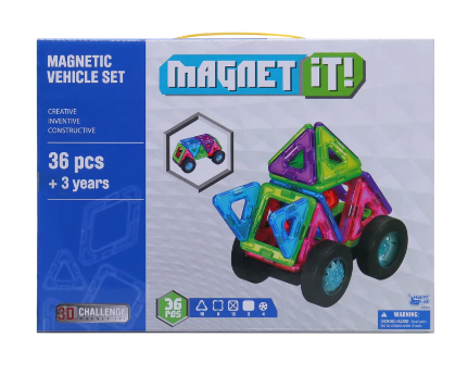 Magnet It Magnetic Vehicle Set 36pce