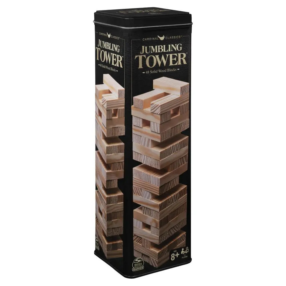 Classic 48pce Wooden Tumbling Tower in Tin