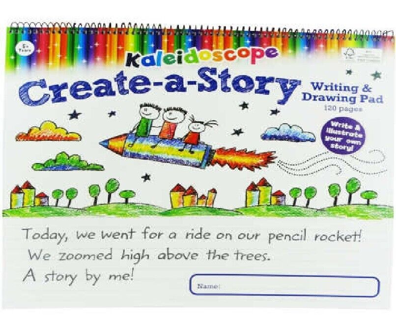 Kaleidoscope Create A Story Spiral Writing and Drawing Pad