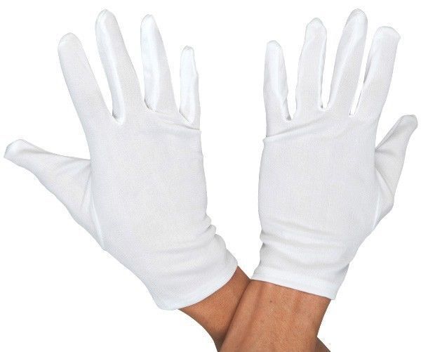 Dr Toms Short White Gloves