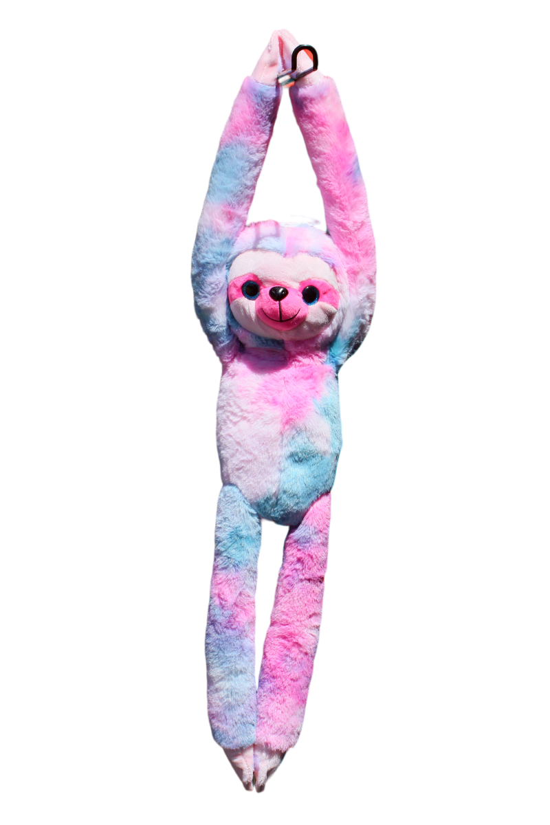 Hanging Sloth Pastel Pink Multi AMY