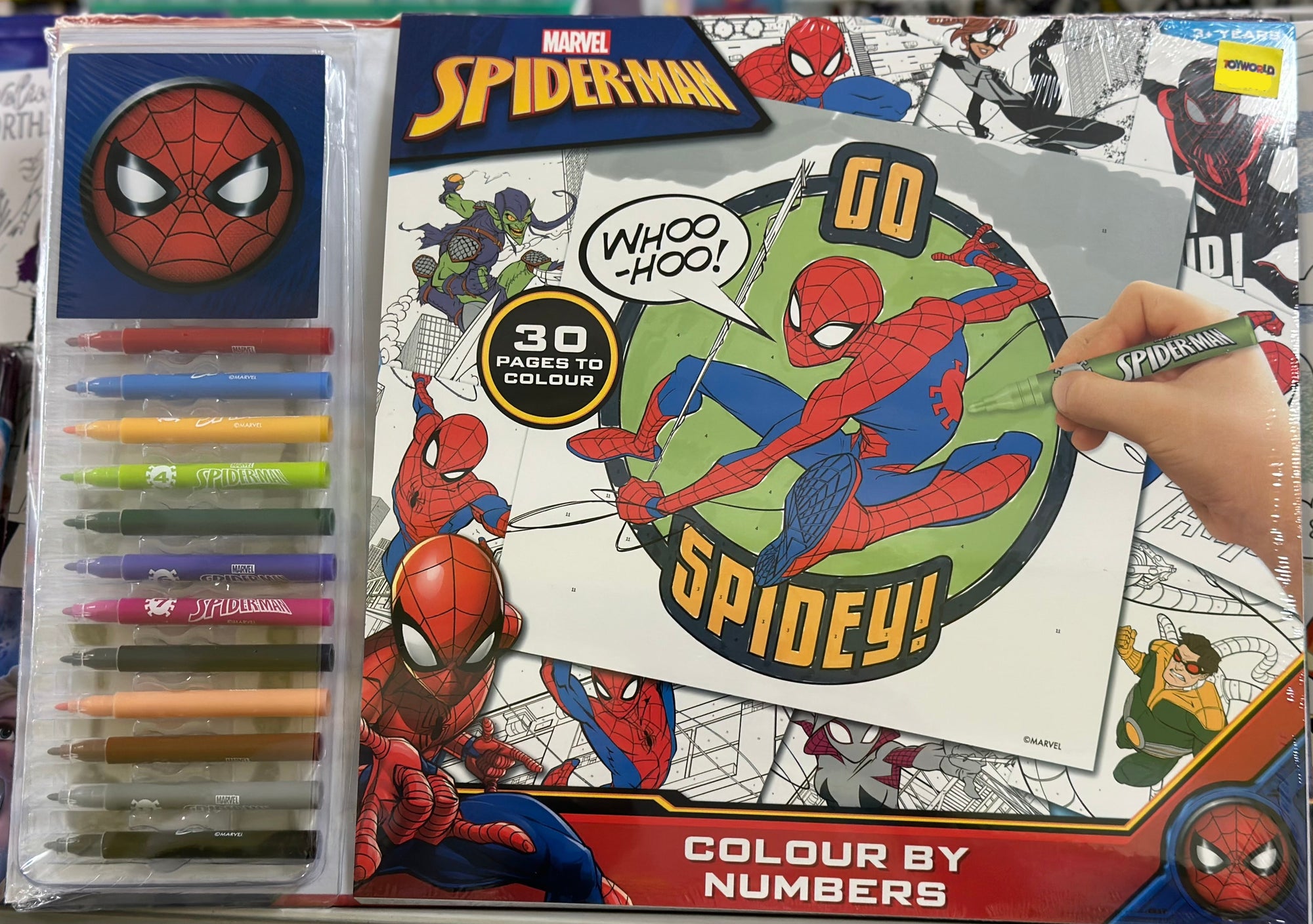 Spiderman Colour By Number