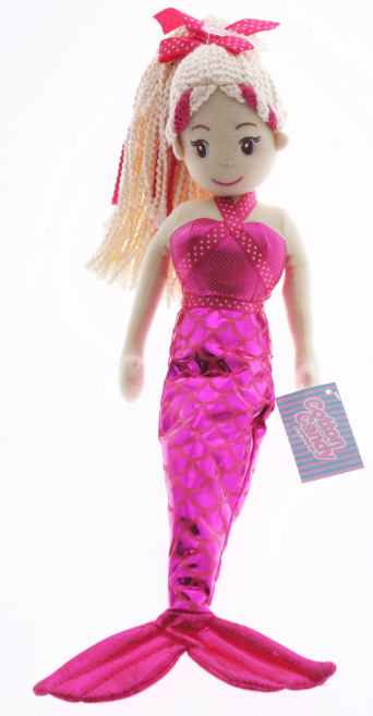 Sequin Mermaid 45cm Pink TABITHA