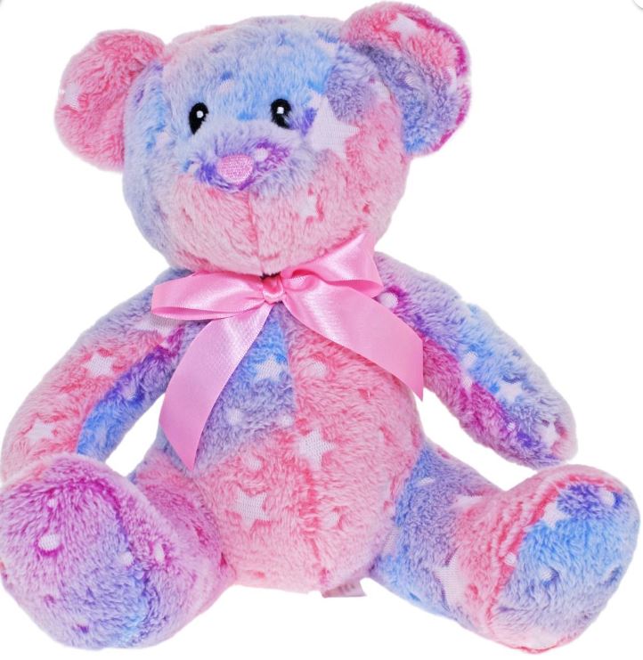 Plush Bear Pink Multi Glow In The Dark BEATRICE