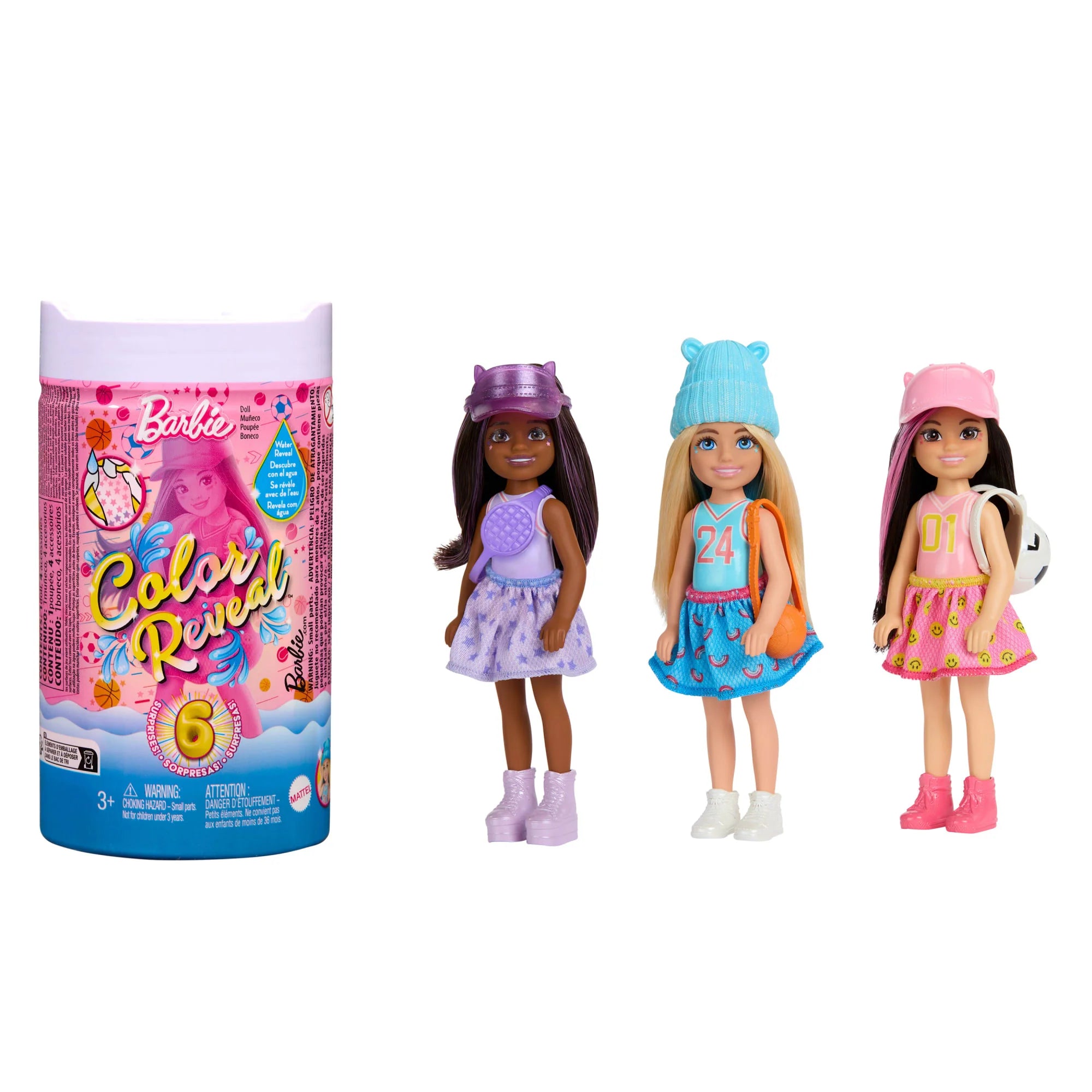 Barbie Colour Reveal Doll Chelsea Sports Series