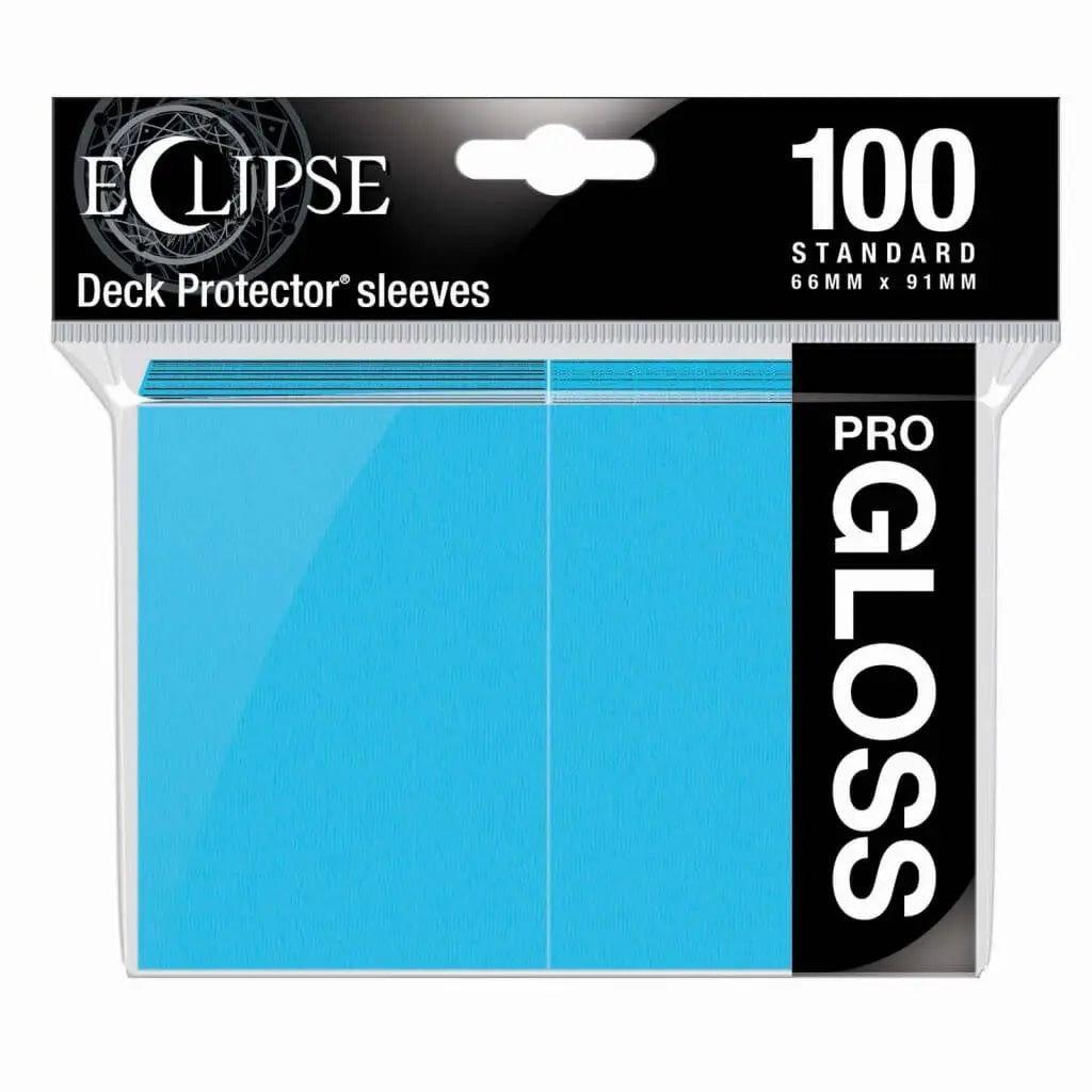 Ultra Pro Deck Protector Sleeves Standard 100pc Pro Gloss Sky Blue