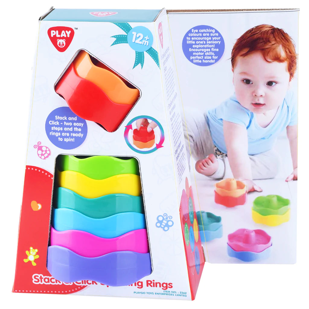 PLAYGO TOYS ENT. LTD. Stack & Click Spinning Rings