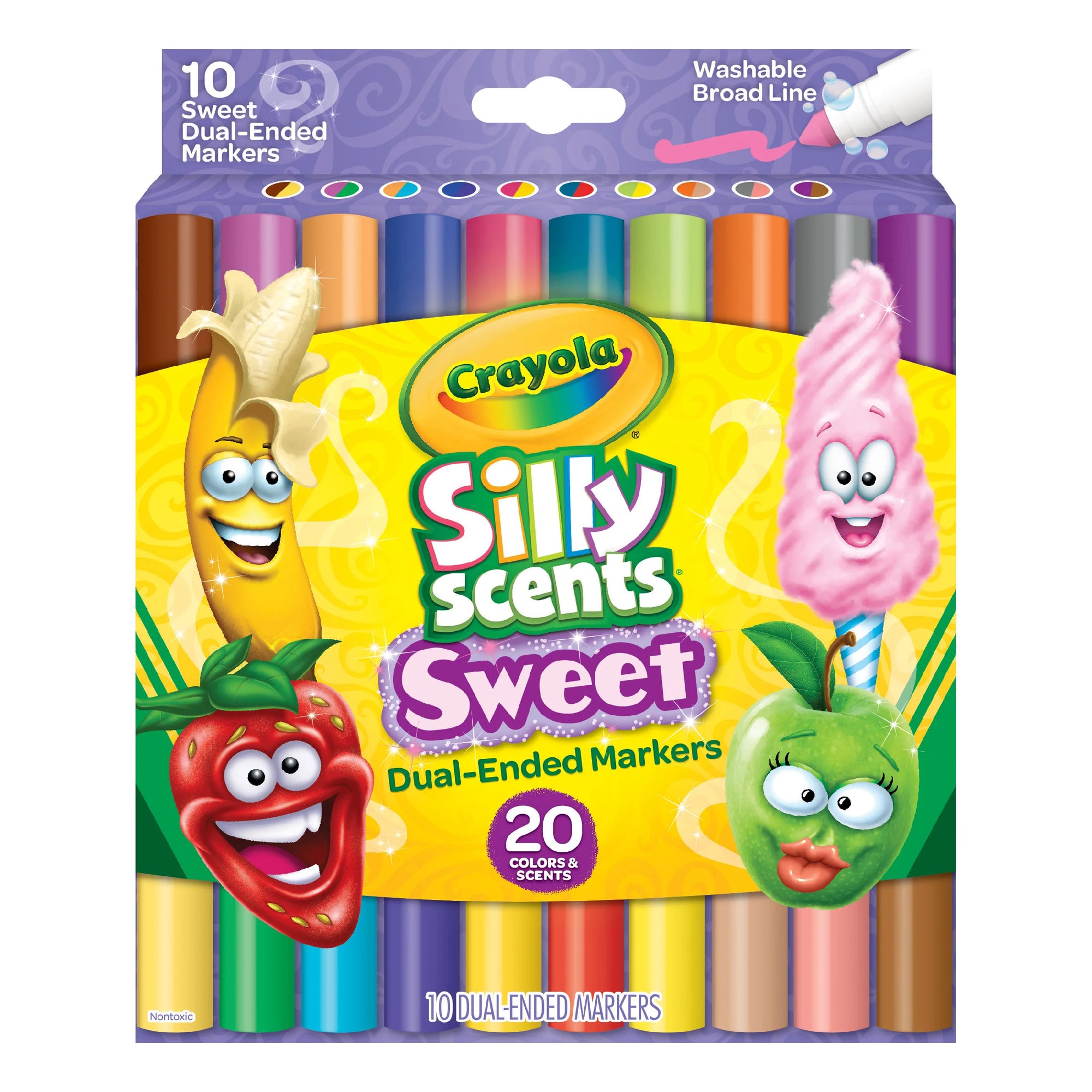 Crayola Silly Scents Sweet Dual Ended Markers 20pk