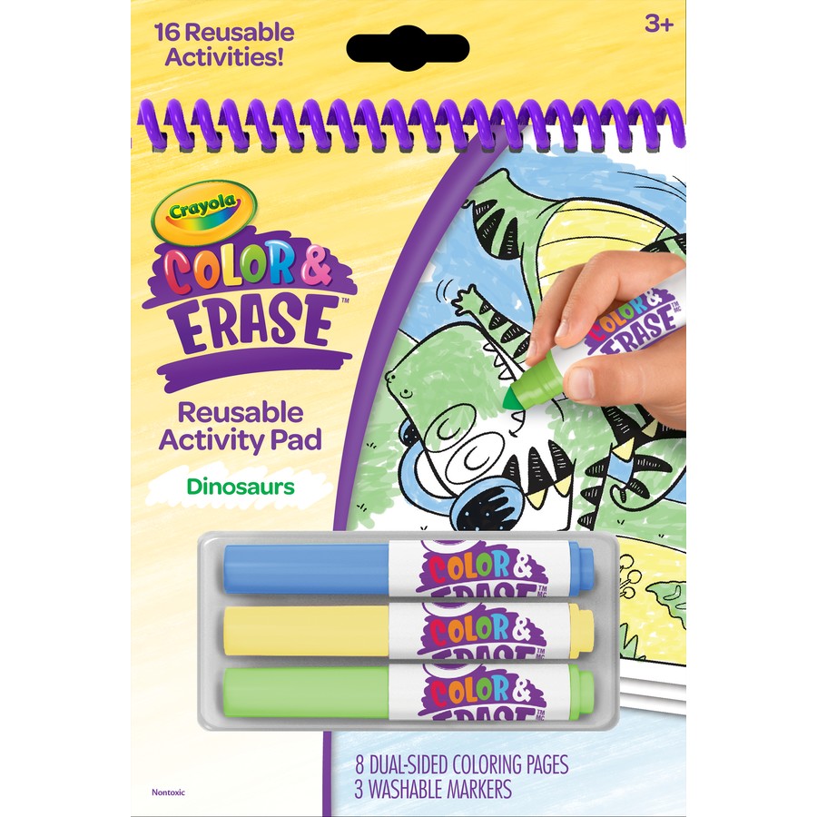 Crayola Colour & Erase Activity Pad Dinosaur