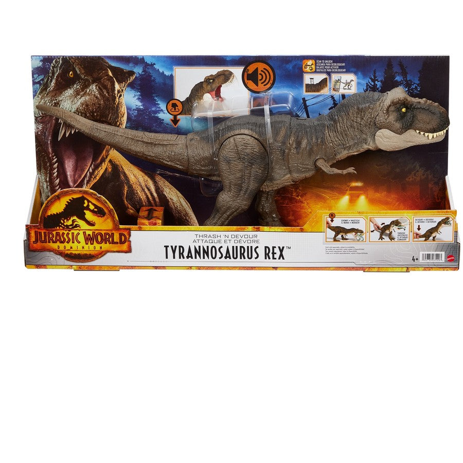 Jurassic World Thrash N Devour Tyrannosaurus Rex w' Sound
