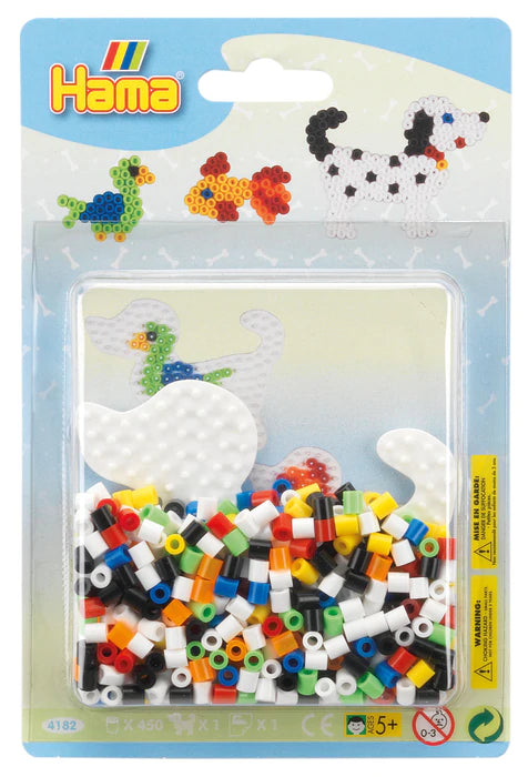 Hama Beads Small Pack - White Dog approx 450 beads