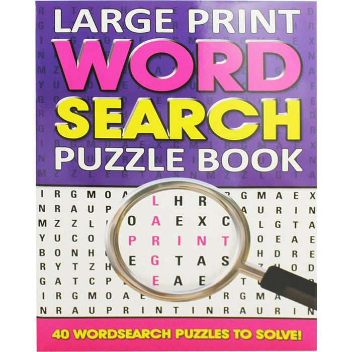 Large Print Word Search Puzzle Book 40 Puzzles