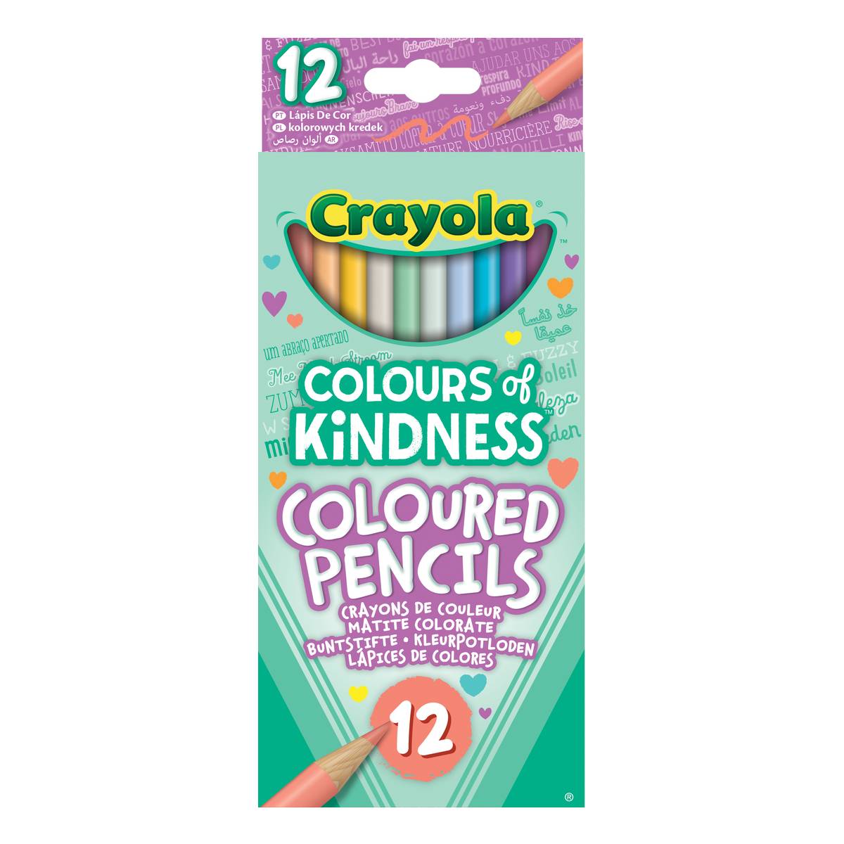 Crayola Colour Of Kindness Coloured Pencils 12 Pack